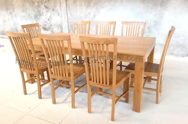 Teak Indoor Dining Chairs Furniture, Teak Wood Dining Room Table