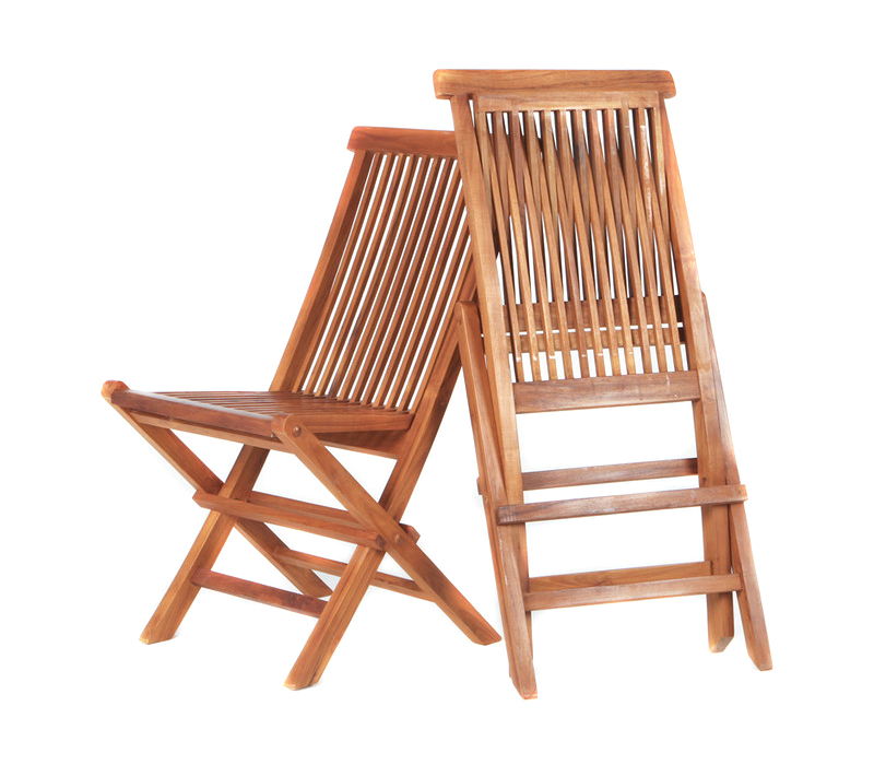 jepara teak folding chairs