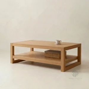 Eden Teak Coffee Table handcrafted by Jepara furniture manufacturer Indonesia for residential and hospitality interiors