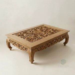 Regal Teak Coffee Table handcrafted by Jepara furniture manufacturer Indonesia for residential and hospitality interiors