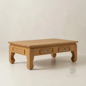 Riva Teak Coffee Table handcrafted by Jepara furniture manufacturer Indonesia for residential and hospitality interiors