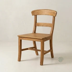 Tara teak dining chair handcrafted from solid teak wood with timeless dining furniture style