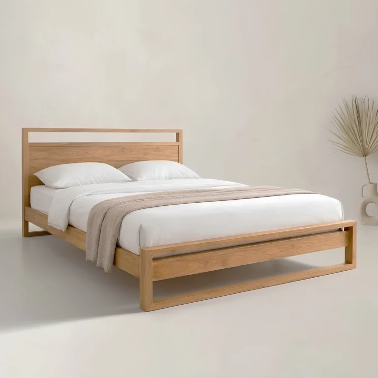 teak tropical modern bedroom bed frame